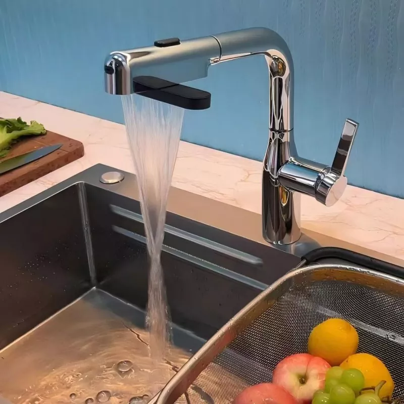 Digital Display Lift Kitchen Faucet